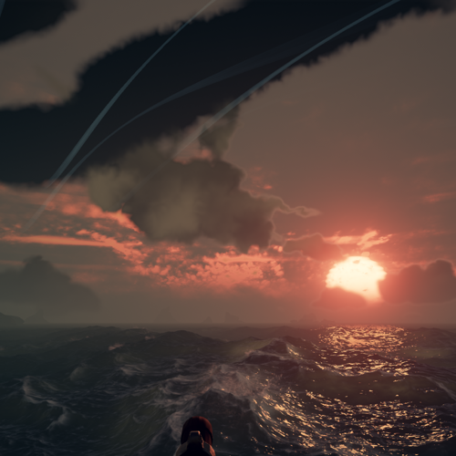 Another beautiful sunset in Sea of Thieves